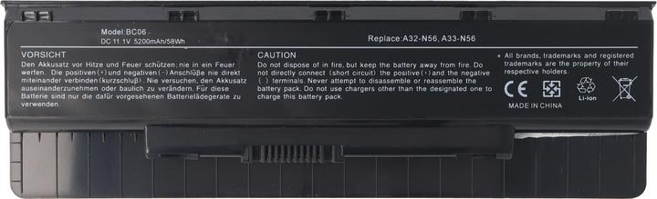 Produktbild ASUS Akku A31-N56, A32-N46, A32-N56, A33-N56 Ersatzakku (6 Zellen, 5200 mAh)
