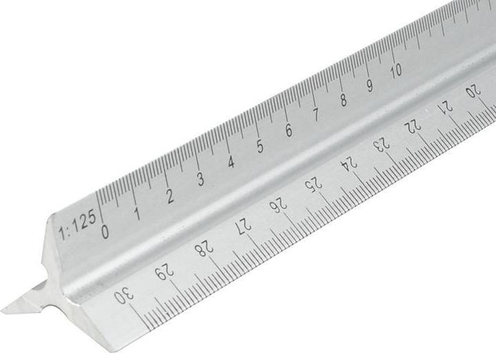 Produktbild Faithfull AluminiumDreikantmassstab 300mm (30 cm)