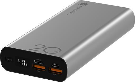 Produktbild Navitel Powerbanka PWR20 AL ÄernÃ¡ (20000 mAh, 22.50 W, 74 Wh)