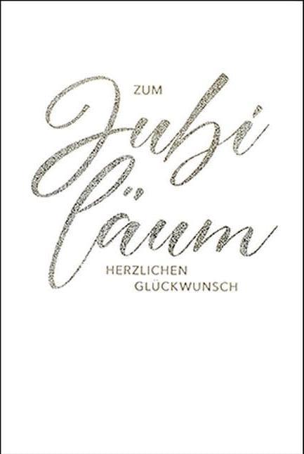 Produktbild ABC Glückwunschkarte Jubiläum 12.5 x 17.6 cm (1 Stk.)