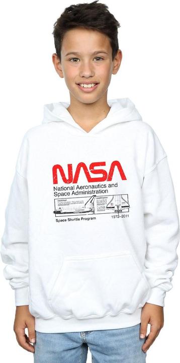 Immagine prodotto Nasa Felpa con Cappuccio Navetta Spaziale Ragazzi (140, 146)