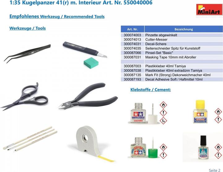 Produktbild Mini art Kugelpanzer 41(r) Interior Kit