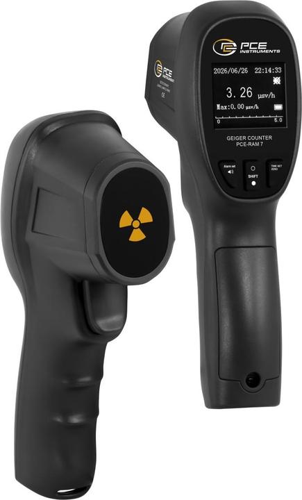 Immagine prodotto PCE Instruments PCE-RAM 7 Geigerzähler Strahlung: Gamma, Röntgen, Beta akustisch