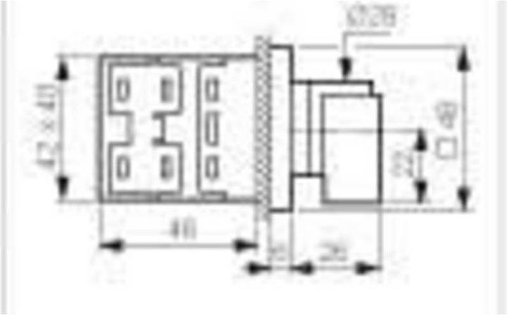 Image du produit Baco Commutateur pour voltmètre sans position 0, 16 A