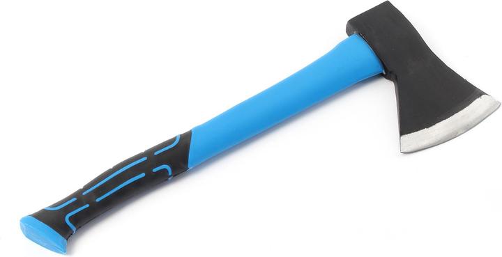 Actual product image XPOtool Hatchet 1000g Fibreglass Handle 450mm Wood Log Splitting Axe Carbon Steel Blade