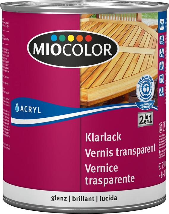 Productafbeelding Miocolor Acryl blanke lak (Kleurloos, 0.75 l)