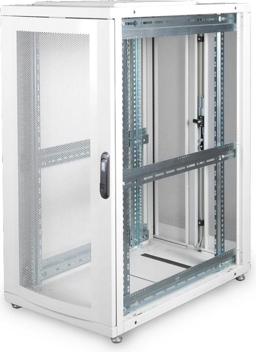 Digitus Server cabinet 48,3cm 19inch 26U gray H1342mmxW600mmxD1000mmm with perforated door incl. 28xMont... (26 RU, 19 inch rack)