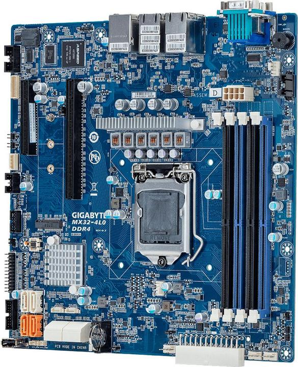 Produktbild Gigabyte MX32-4L0 - 1.0 - Motherboard - micro ATX (LGA 1151, Intel C246, ATX)