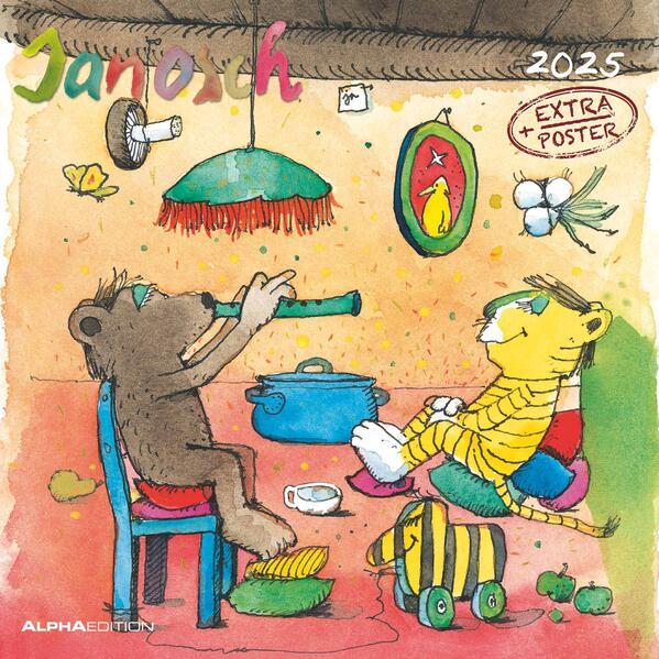 Produktbild Alpha Edition Janosch 2025 Broschürenkalender 30x30cm, Kinderkalender mit hochwertigen (30 x 30 cm, Harter Einband, Deutsch)