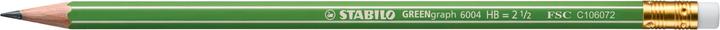 STABILO GREENgraph pencil with eraser HB (2.20 mm, HB, 1 x)