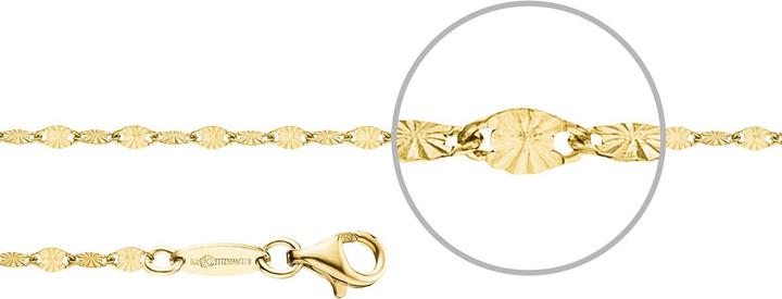 Der Kettenmacher Plättchenarmband Gold (16 cm, Silber)
