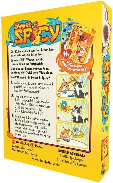 Productafbeelding HG011 - Zoet & Pikant, kaartspel, voor 2-6 spelers, vanaf 8 jaar (DE uitgave) (Duits)