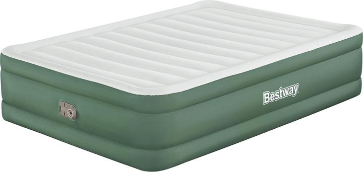 Bestway ToughLite TPU Queen Air Mattress Queen, Built-in AC Pump 203x152x46 cm