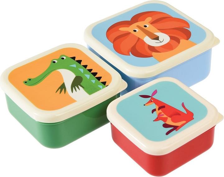 Produktbild Rex London Snackdosen 3er Set, "Colorful Creatures"