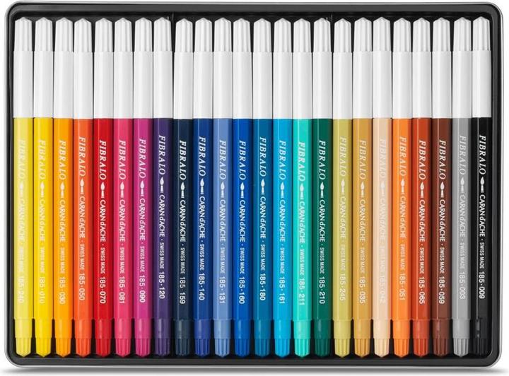 Productafbeelding Caran d'Ache Fibralo Metallschachtel (Veelkleurig, 24 x)
