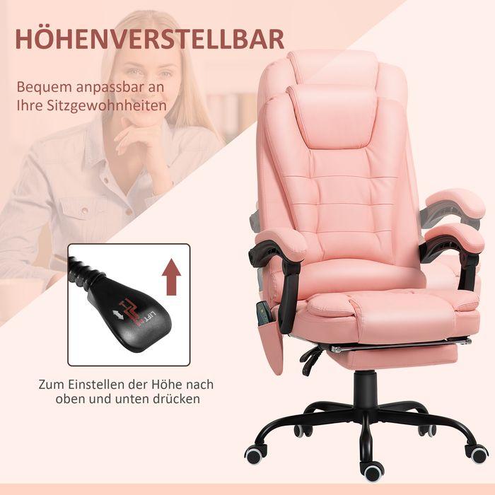 Produktbild Swisshandel24 Bürostuhl mit 7 Punkt Massage, ergonomischer Gaming Sessel mit Liegefunktion