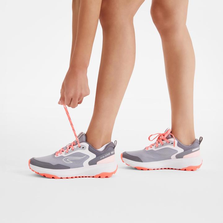Actual product image Kalenji Trailrunningschuhe Damen - JogFlow 190 Grip dunkelgrau/pink (41)