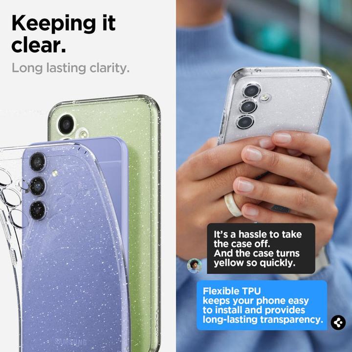 Produktbild Spigen Liquid Crystal Glitter Case für A546B Samsung Galaxy A54 - transparent (Samsung Galaxy A54 5G)