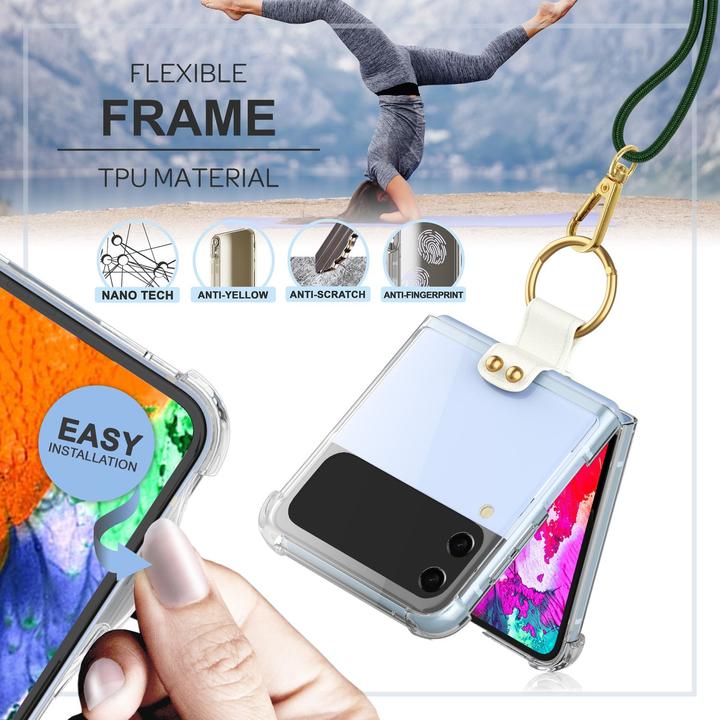 Actual product image Nalia Clear hard cover with chain to hang around the neck