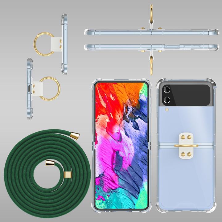Actual product image Nalia Clear hard cover with chain to hang around the neck