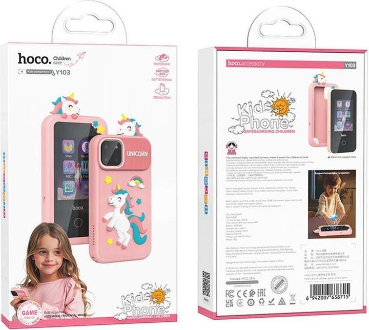 Productafbeelding Hoco Headphone with microphone gaming phone for kids 2,8" Y103 pink
