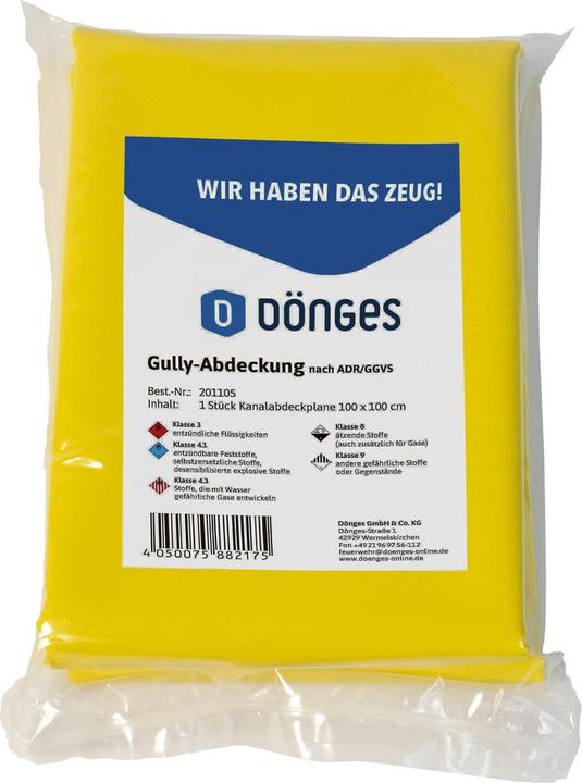 Produktbild Dönges Gully-Abdeckung nach ADR & GGVS, Gullyabdichtung, 100 x 100 cm (100 x 100 cm)