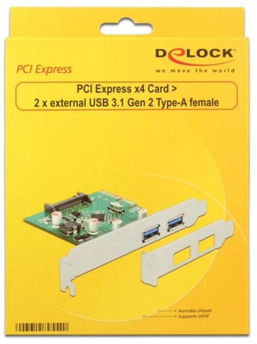 Image du produit Delock 89554 Carte PCI Express x4 USB 3.1