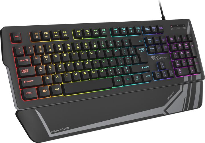 Genesis Rhod 350 RGB Keyboard USB QWERTY English (Eng. Int., Cable)