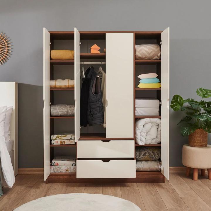 Actual product image Skye Decor Tuval Wardrobe (140 x 50 x 182 cm)