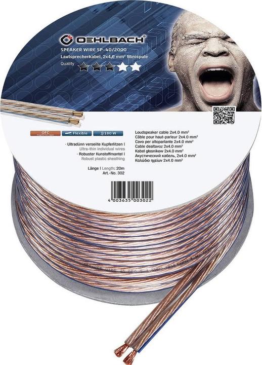 Actual product image Oehlbach Speaker Wire SP40 2000 (20 m, 4 mm²)