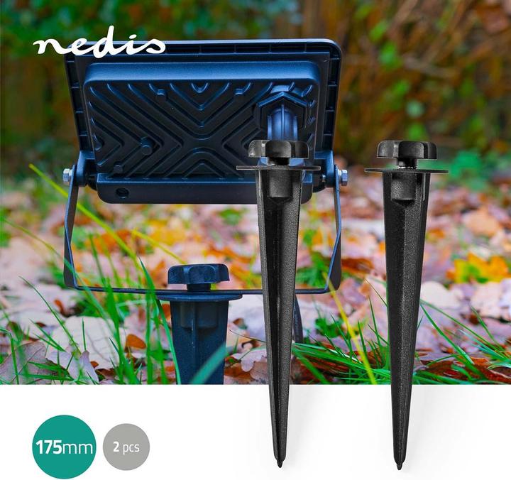 Produktbild Nedis Erdspiess | 2 Stück | Aluminium | Schwarz