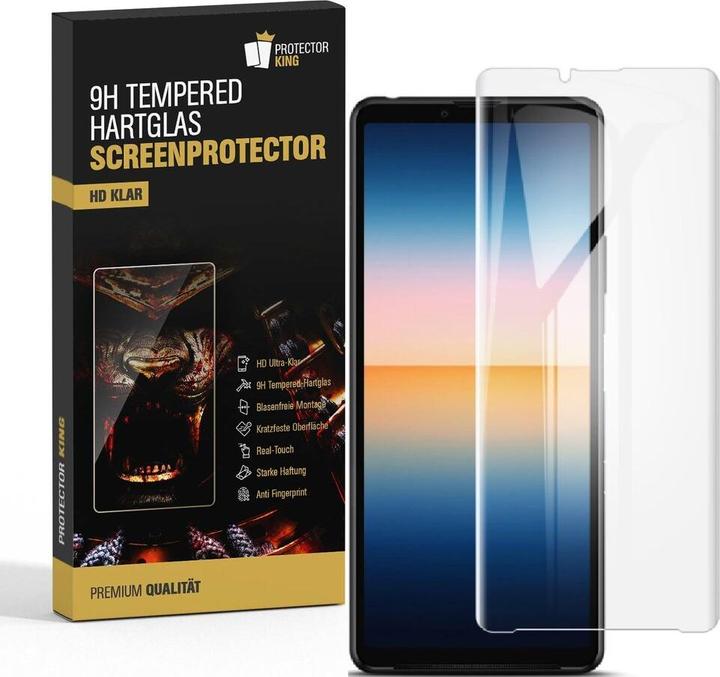 Produktbild Protectorking 1x echtes Tempered 9H Panzerhartglas 3D KLAR (1 Stück, Sony Xperia 10 III)