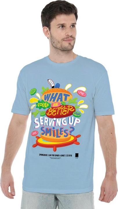 Immagine prodotto Spongebob Squarepants Serving Up Smiles Maglietta Uomo (XL)