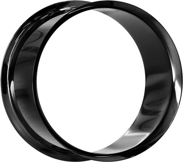 Produktbild Star Piercing Flared Tunnel mit Titanium Beschichtung schwarz (Chirurgenstahl 316L, ohne Messing)