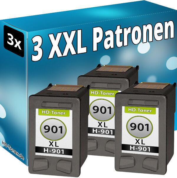 Produktbild Druckfuxx SET 3x DRUCKER PATRONEN für HP 901 XL OFFICEJET J4500 J4524 J4535 J454