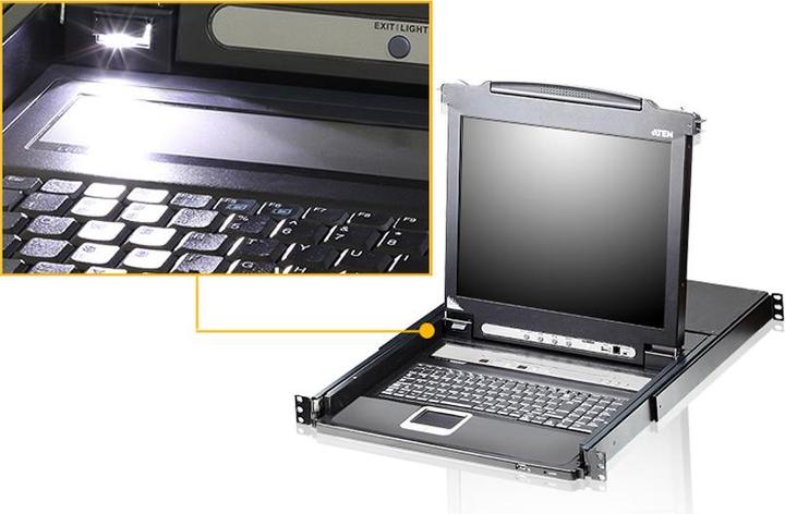 Produktbild Aten 16-Port LCD KVM Over IP Switch USB - PS/2 VGA FR