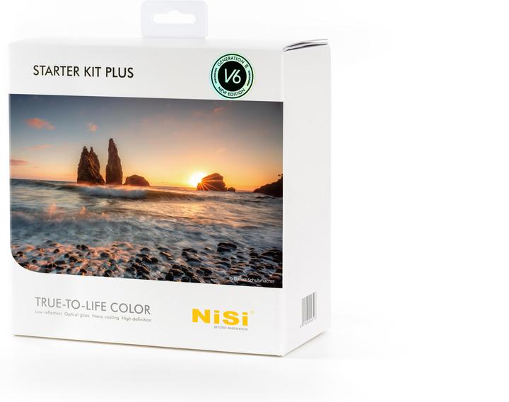 Actual product image Nisi V6 Starter Kit Plus 100mm (Neutral density filter, Graduated neutral density filter, 100 mm)
