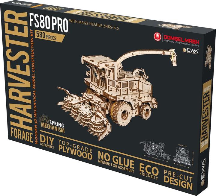 Image du produit Eco Wood Art Kit de maquette 3D en bois - Ensileuse automotrice (Gomeslmash) FS 80 Pro