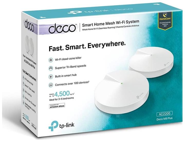 Produktbild TP-Link Deco M9 Plus Triband WLAN Mesh 2er Set (AC2200)