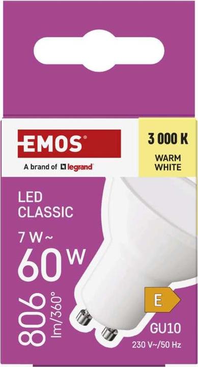 Produktbild Emos Classic (GU10, 7 W, 806 lm, 1 x, E)
