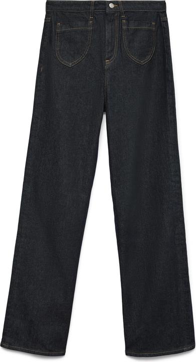 Vero Moda VMTESSA Hohe Taille Weiter Beinschnitt Jeans Weit geschnitten (26)