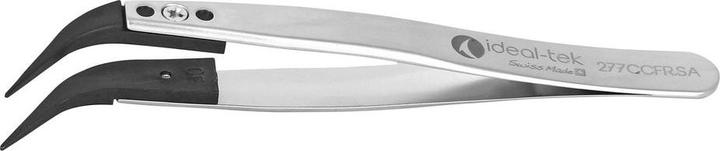 Produktbild Ideal Tek Pinzette ESD / Austauschbare Spitze Kohlefaser Gebogen / Fein 105mm