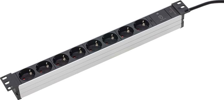 Actual product image As - Schwabe Socket strip for 19" network cabinet