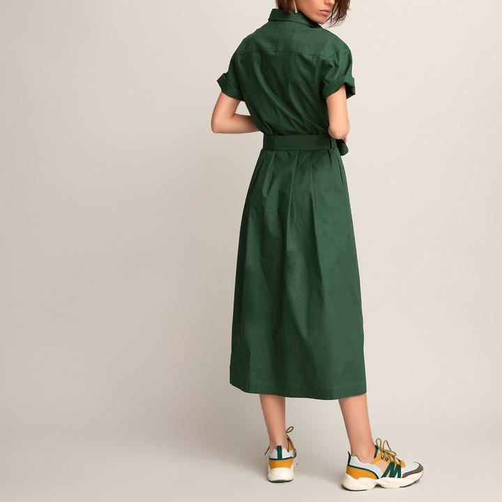 Produktbild La Redoute Collections Blusenkleid mit Bindegürtel (40)