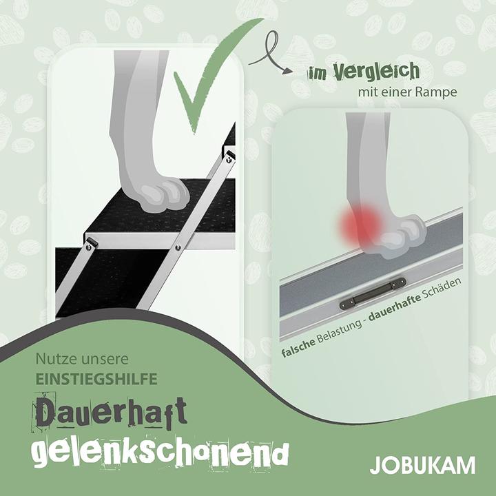 Produktbild Jobukam Hundetreppe Auto, 65cm (Hund, Katze, Faltbar)