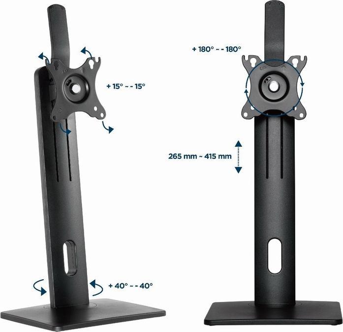 Produktbild Gembird Stojak na monitor z regulacją wysokości 17-32inch do 7kg (Tisch, 32")