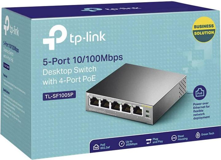 Actual product image TP-Link TL-SF1005P (5 Ports)