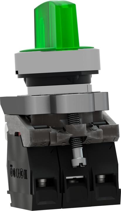 Immagine prodotto Schneider Electric XB4BK133G5 Selettore illuminato dispositivo completo verde 3 selettori illuminati