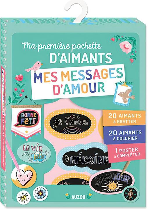 Actual product image Auzou France Mes messages d'amour : ma première pochette d'aimants (French)