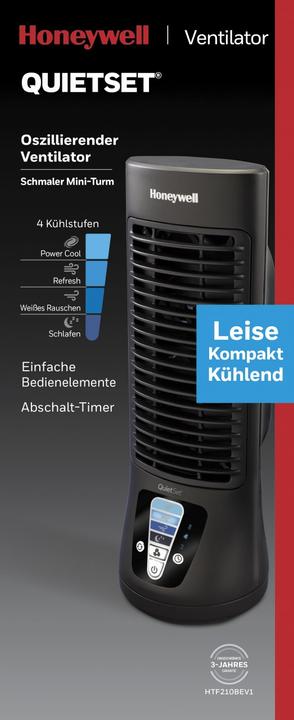 Actual product image Honeywell QuietSet Slim Mini tower fan (46 dB)
